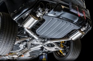 Jeep Grand Cherokee SRT Performance Exhaust - AWE Tuning - Cat Back, Touring Edition, 3” Stainless Steel, Drone-Canceling 180 Technology - `20-`27